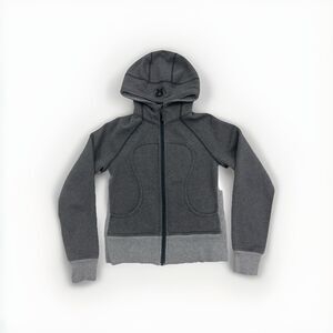 Lululemon Grey Full Zip Scuba Hoodie Size 6
